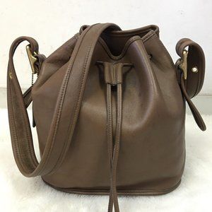 Vintage Coach Legacy Small Bucket Bag Brown Crossbody Bag